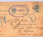 ORANGE FREE STATE Stationery Card S Africa BOER WAR 1901 *ST HELENA* POW YB30