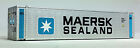 N 45 Ft Cont Maersk-SeaLand, Vertical Bars (Silver Container) (4-44008) (02)