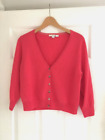 BODEN Pink 100% Cashmere Cropped Cardigan EXCOND Size 18