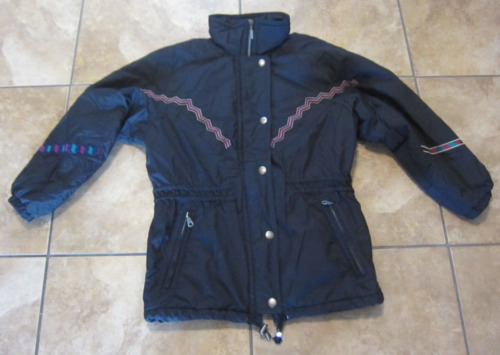 Snuggler Ski Wear Vintage Coat Jacket Black Women’s Ladies Size 6