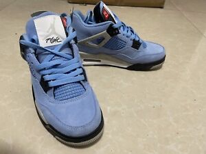 NK AJ-4 Men's Basketball University Fashion shoes sneakers blue air-4 jordan4
