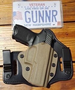 FITS SIG SAUER MODELS IWB & OWB TUCKABLE HYBRID HOLSTER KYDEX BRIDLE LEATHER CCW