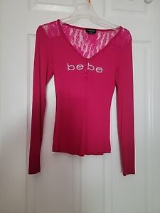 Bebe Long Sleeve Pull Over Size S/P