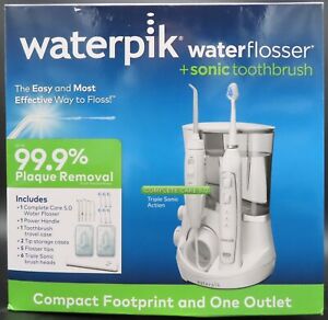 Waterpik Water Flosser + Sonic Toothbrush, Classic White