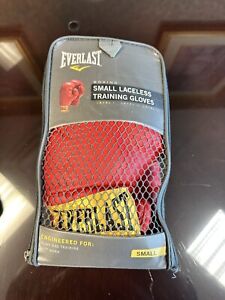 Everlast Laceless Training Boxing Gloves Size Small Heavy Bag Training Mitt NEW