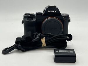 Sony Alpha 7R ILCE-7R Full-Frame Mirrorless Camera Body w/ Battery Black Used