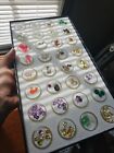 Semi-precious Mixed Gemstone Lot Comes With Holders And Box #0021