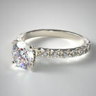 Diamond Ring Round Cut 0.92 Carat IGI GIA Lab Created 14K White Gold Sizes 6 7
