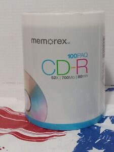 New ListingMemorex CD-R 52X 700mb 80Min - 100 Pack SEALED!