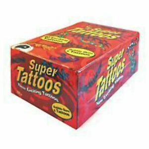 Super Tattoos Bubble Gum 5.5g x 200 Piece Halloween Trick or Treats Party Favour