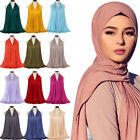 Jersey Hijab Scarf Muslim Women Cotton Head Wrap Shawl Islamic Headscarf Turban