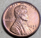1926 D Lincoln Wheat Cent - UNC. - RB. - MS. with full wheat lines.