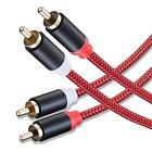 Rca Cable 25ft2rca Male To 2rca Male Audio Stereo Subwoofer Cable hifi Sound N