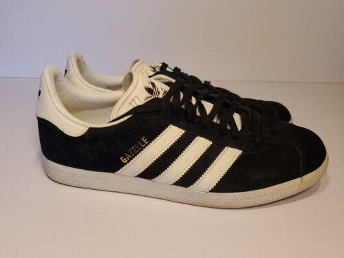 Adidas Originals Gazelle Mens Size 8 Black White Athletic Shoes Sneakers BB5476