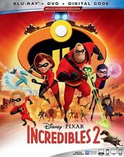 Incredibles 2 Blu-Ray, DVD Digital with Slipcover Brand New Free Shipping