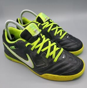 Nike 5 Gato LTR  Indoor Soccer Shoes Size 7 Black Green 415123-013