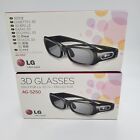 LG  AG-S250 Active Shutter 3D Glasses Lot Of 2