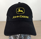 JOHN DEERE NOTHING RUNS LIKE A DEERE ADJUSTABLE STRAPBACK BASEBALL HAT/CAP BLACK