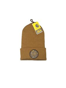 Carhartt Knit Watercolor Camo Patch Beanie Hat Brown New With Tags Unisex OS