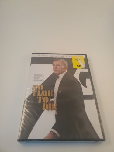 No Time to Die DVD Daniel Craig James Bond 007 Movie 2021 Spy Collector’s 2-Disk