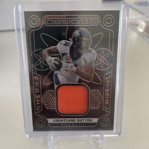 2022 Panini Obsidian - Courtland Sutton -  Atomic Material Patch /75 Broncos