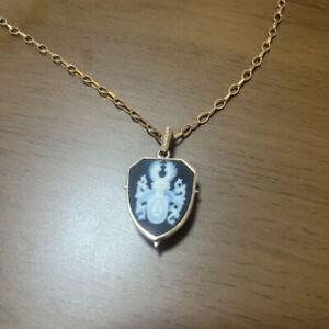 Gackt collaboration pendant necklace, cameo, diamond, gold
