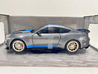 S1805908 - 2022 Ford Shelby GT500KR - Silver/Blue Stripes - 1:18 model by Solido