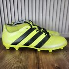 Mens 10 Adidas ACE 16.3 AQ3439 FG/AG Neon Yellow Athletic Sports Soccer Cleats