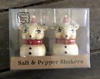 Johanna Parker REINDEER Salt and Pepper Shakers Red & Tan Brand new In Box