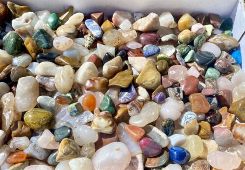 2 Lbs Mixed Lot Polished Rocks - Tumbled Stones Gemstone Mix - Healing and Reiki