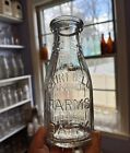 1922 Dated Fairfield Farms Dairy Bowman Baltimore MD Milk Bottle Emb Ribbed Dug