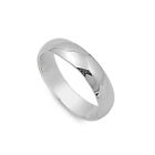 Sterling Silver Plain Band Comfort Fit Ring Solid 925