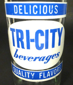 vintage ACL Soda Bottle:  TRI-CITY BEVERAGES - 10 oz ACL