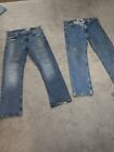 Wrangler Levis Lot of 2 Men’s 34X30 Relaxed Boot and Straight Leg well cared for