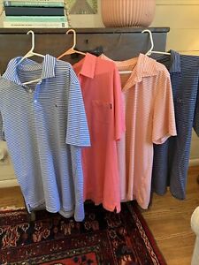 Lot Of 4 Vineyard Vines Men’s Polos- Large- Performance Polo