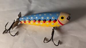 Wooden Folk Art Fishing Lure Unknown Unmarked Tackle Box Find Bass Bait