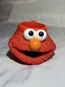 Vtg 94 -Applause Sesame Street Elmo Cup Mug  Red Face Head -Toddler, Preschooler