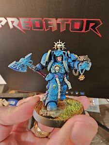 Warhammer 40k Space Marines Librarian In Terminator Armor. Pro Painted And...