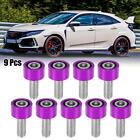 9pcs M8x1.25 Header Manifold Cup Washers Bolts Purple for Honda Civic for Acura (For: Honda Prelude)