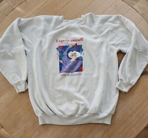 Vintage 1991 IBM Multimedia Express Yourself Rare Promo Crewneck Sweatshirt 80s