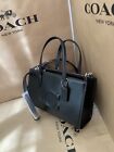 NWT Coach Nina Small Tote Bag CR097 Black Refined Calf Leather Authentic Women