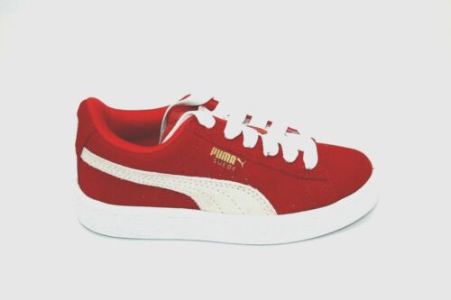 Puma 360757-03 Suede Little Kid PS High Risk Red/White Sneaker