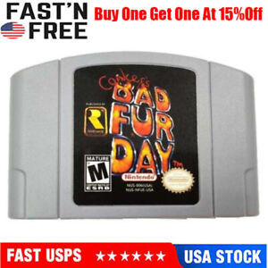 Conkers Bad Fur Day Video Game Cartridge Console Card For Nintendo N64 fd