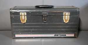 Vintage Craftsman Metal Tool Box With Red Tray 20” X 9” X 8” USA Made