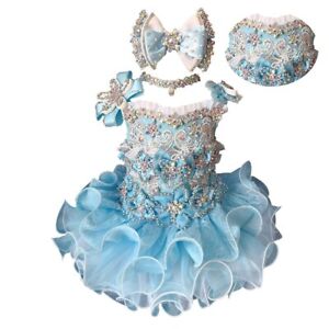Jenniferwu Pageant Dress Handmade Beaded Dresses Toddler Girl Princess Dress