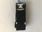 Adidas Men's Socks 3-Pair Crew Cushioned Socks Black Shoe Size 6-12
