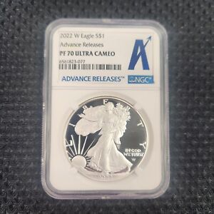 2022-W  1 OZ Silver Eagle Proof Advance Releases NGC PF70