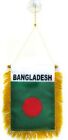 Bangladesh Flag Hanging Car Pennant for Car Window or Rearview Mirror