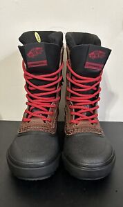 Vans Off The Wall Standard Snow MTE Boots Brown/Black/Red, Mens 9.5 Womens 11