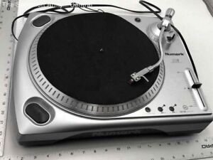 Numark TTi Silver Phonograph Record Player Turntable With USB Audio Interface